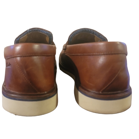 Clarks Men's Malwood Step Loafer Size 8.5 Dark Tan IGC - Picture 5 of 9